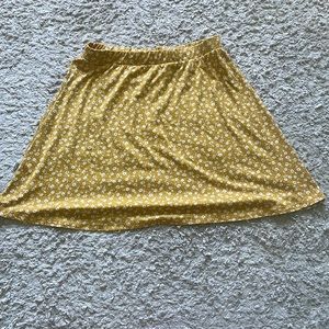 Yellow flower skirt